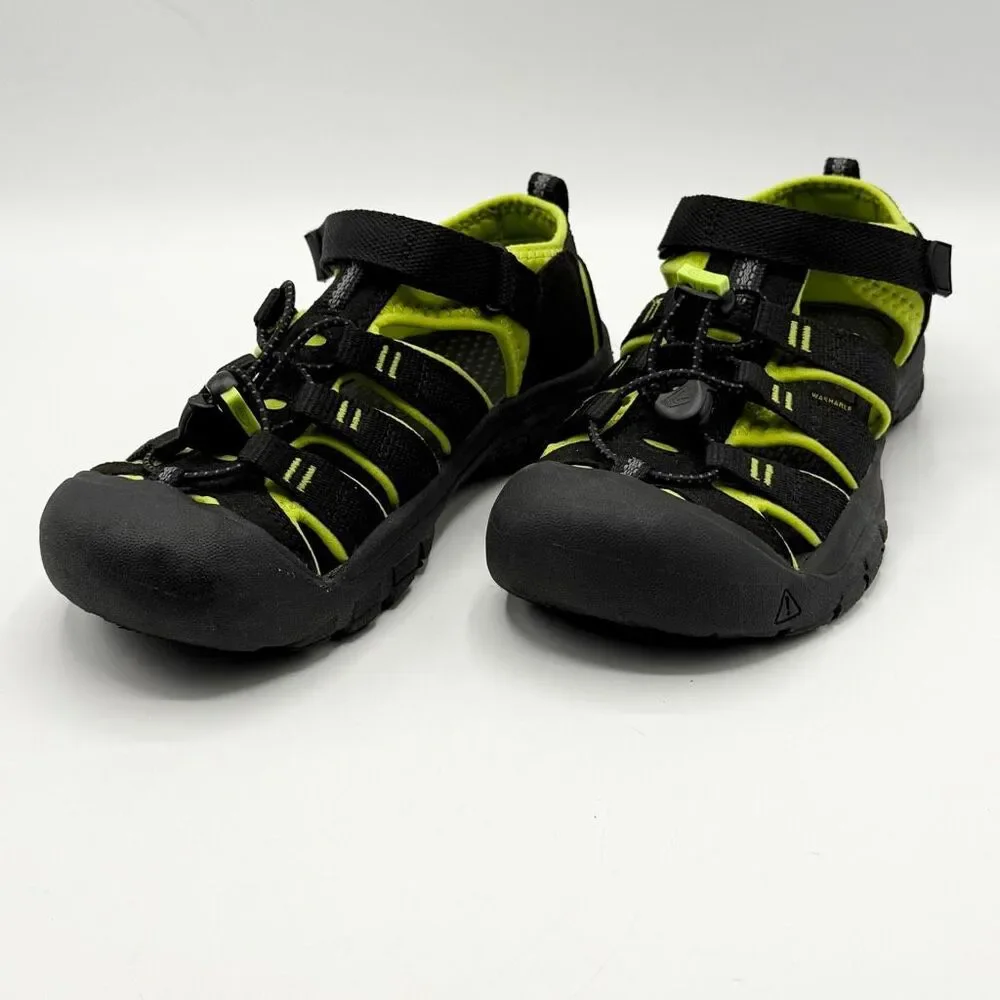 KEEN Newport II Lime Green Black Hiking Sandals - Big Kid US 4 / EU 36
